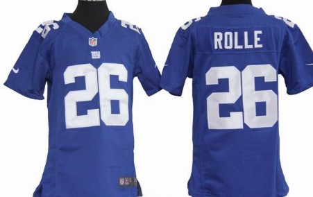 Nike youths Game Jersey New York Giants 26 Antrel Rolle Blue